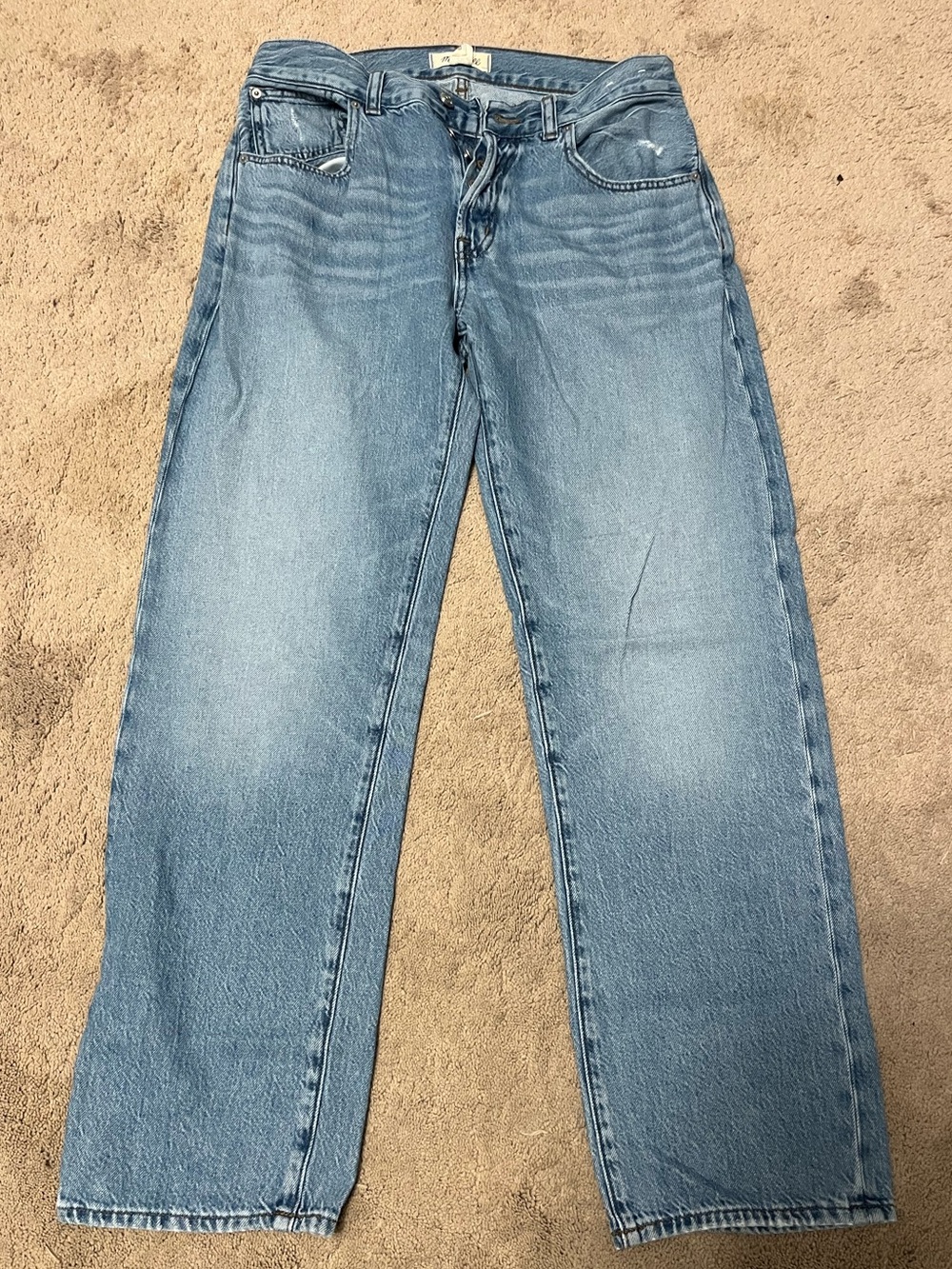 Madewell Dean Easy Straight, Light Wash